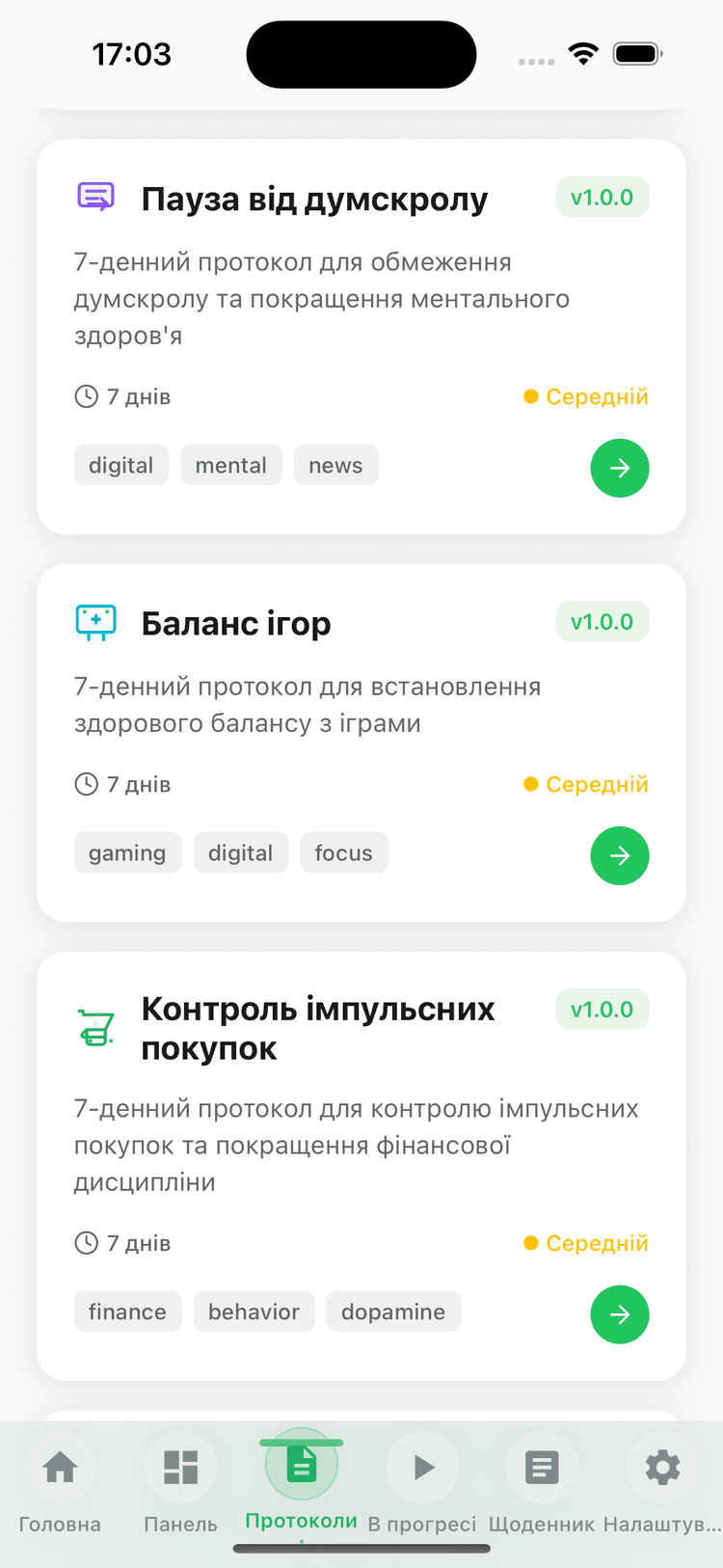 Всі протоколи