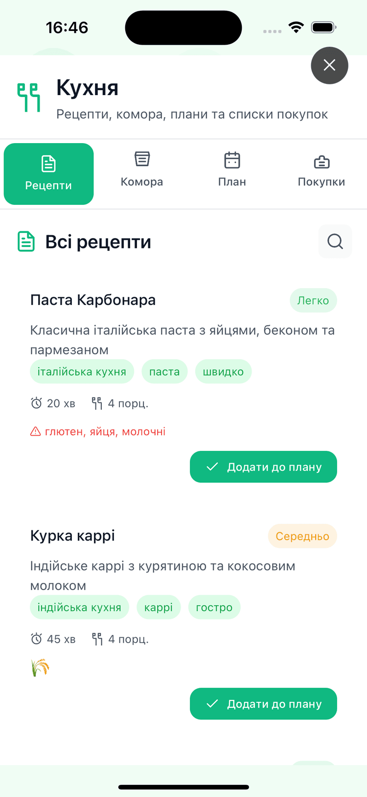Кухонні рецепти
